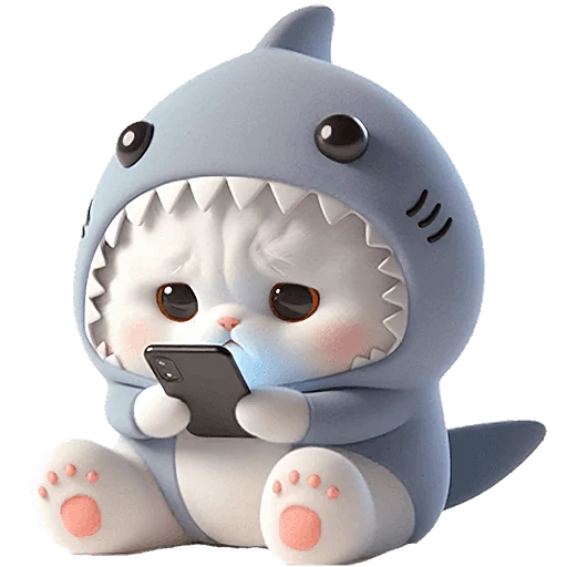 Пушистые акулы 3 emoji 😔