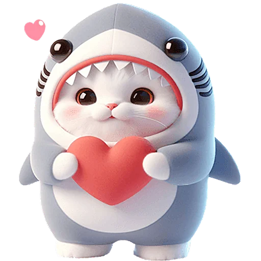 Пушистые акулы 3 emoji 🫶