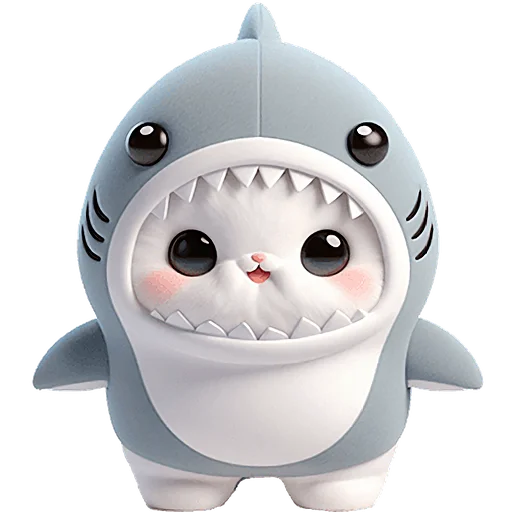 Пушистые акулы 3 emoji 🥹