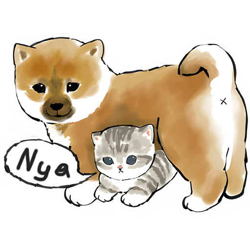 Шиба и Нян emoji 😊