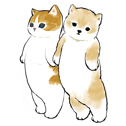 Шиба и Нян emoji 😔