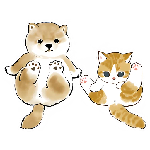 Шиба и Нян emoji 🤭