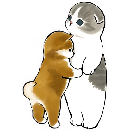 Шиба и Нян котик emoji 🤗