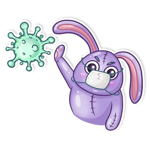 Small Rabbit sticker 🦠