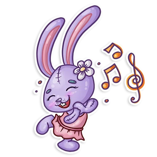 Small Rabbit sticker 🎵
