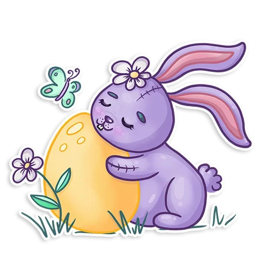 Small Rabbit stiker 🥚