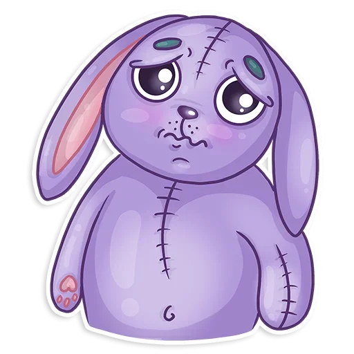 Small Rabbit sticker 😟