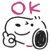Telegram emojis Snoopy Drawn