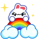 Snow Rabbit Pack emojis 🌈