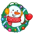 Telegram emojis Снеговик