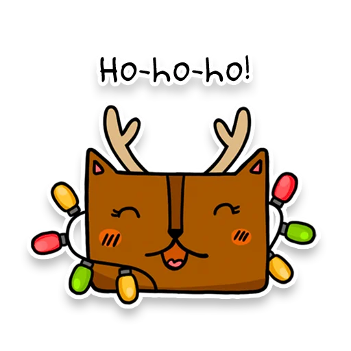 Square Cats by Murka stiker 🎄