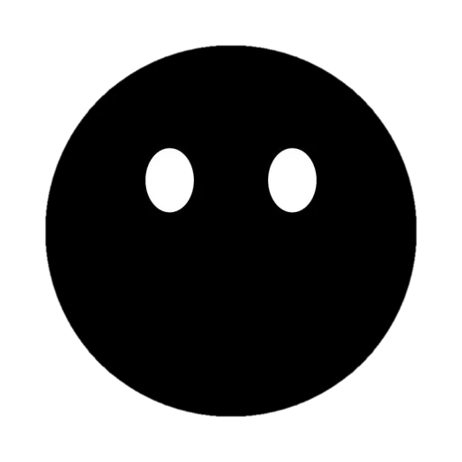 Telegramske naljepnice Black emojis