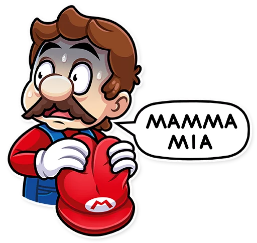 Эмодзи It's-a Me, Mario! 