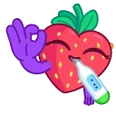 Sweety Strawberry stiker 🦠