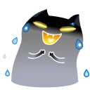 Telegram emojis Shadow Kitty