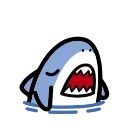 Эмодзи small shark 😒