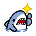 Эмодзи телеграм small shark