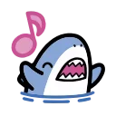 small shark emoji 🎼