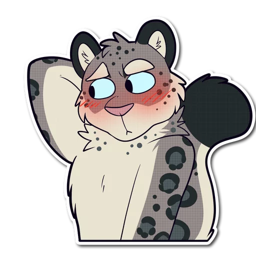 Telegram stiker «Snow Leopard» 