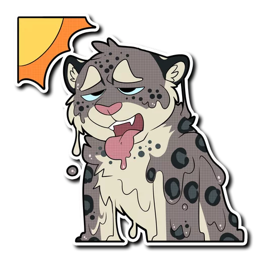 Snow Leopard emoji ☀