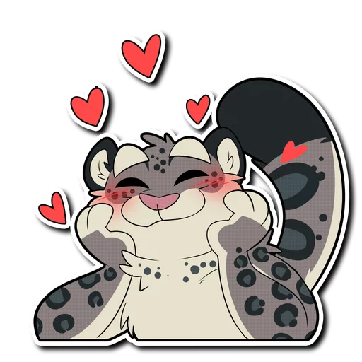 Snow Leopard emoji ❣