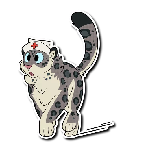 Эмодзи Snow Leopard 