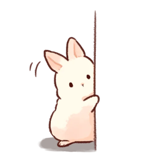Telegram Sticker ? from «Soft and cute rabbits» pack