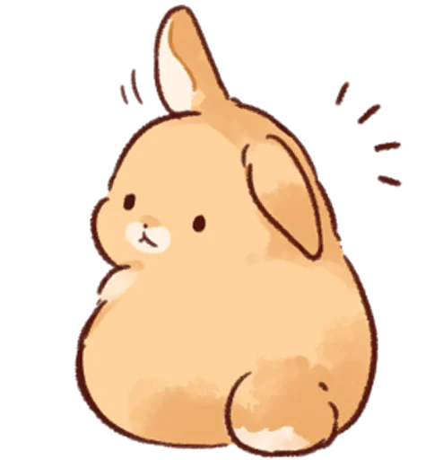 Soft and cute rabbits emoji ?