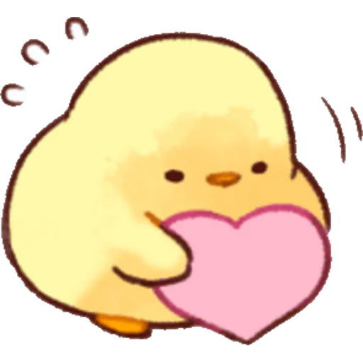 Эмодзи Soft and Cute Chicks Love 😓