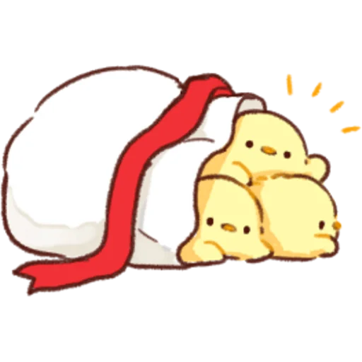 Soft and Cute Chicks Winter emoji 👋