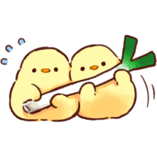 Soft and Cute Chicks Winter emoji 🥬