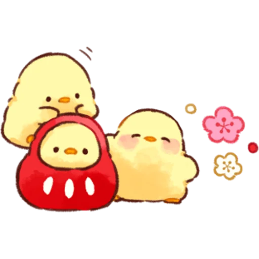 Soft and Cute Chicks Winter emoji 🥰