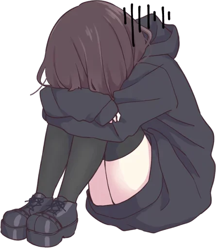 Аниме грусть | Anime sadness emoji 😞