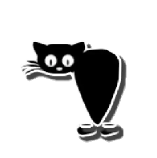 Stiker Telegram Стикеры Черной Кошечки