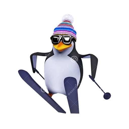 Dank 3d stock penguins stiker ⛷
