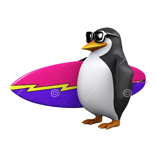 Стикер Dank 3d stock penguins 🏄