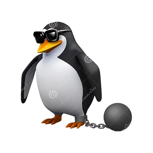 Стикер Dank 3d stock penguins 🎳