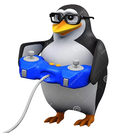 Dank 3d stock penguins sticker 🎮