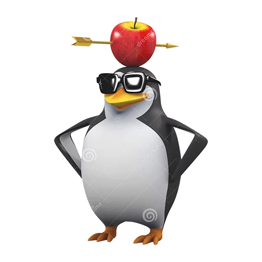 Dank 3d stock penguins stiker 🍎