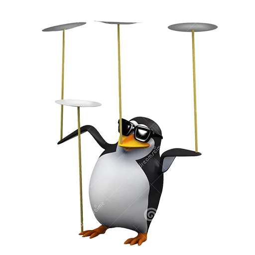 Dank 3d stock penguins sticker 🍽