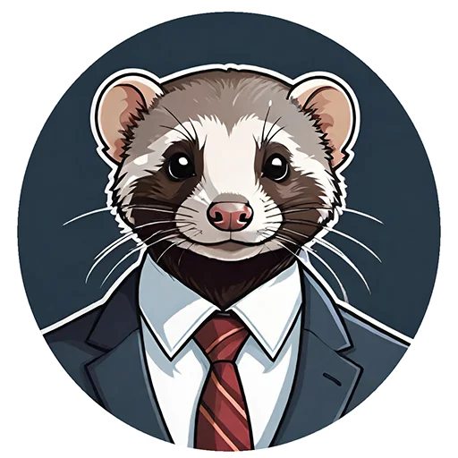 Telegram stickers Suit polecat