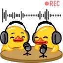 Telegram Duck X emojis 🎤