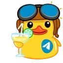 Telegram Duck X emojis 🎧