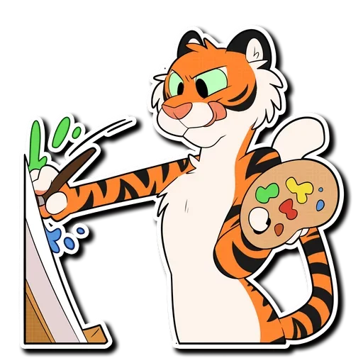 Tiger Life sticker 🎨