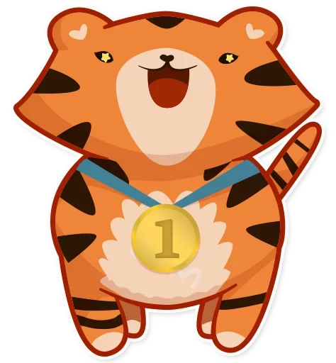 Tiger Tigrulia stiker 🥇