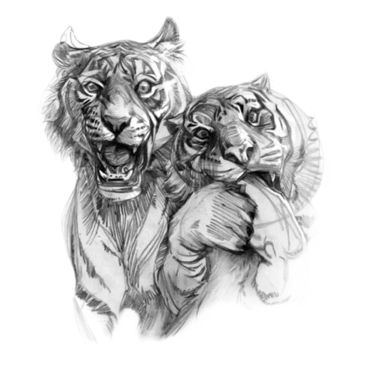 Sticker de Telegram «Tiger ❤» 😜