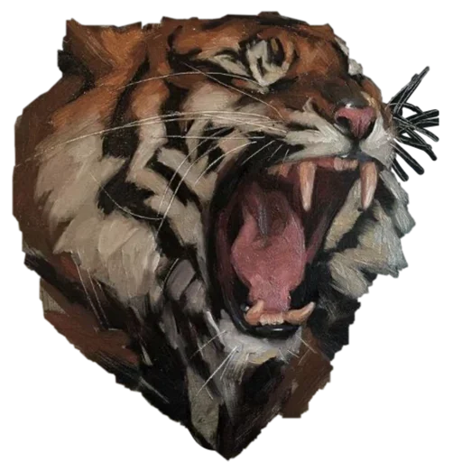 Sticker de Telegram «Tiger ❤» 😡
