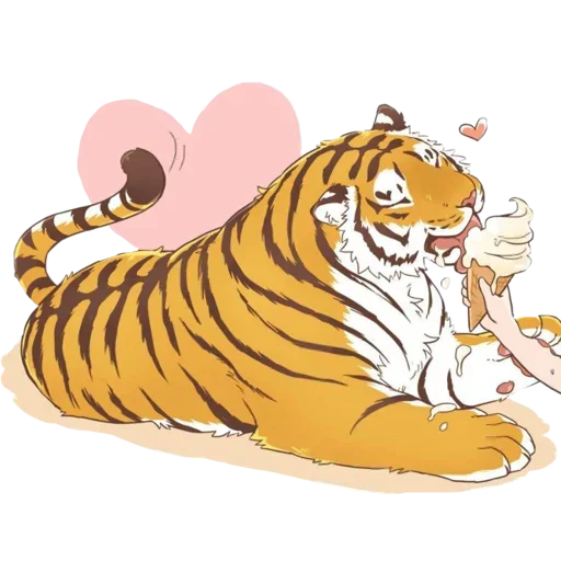 Tiger ❤ sticker 🍦