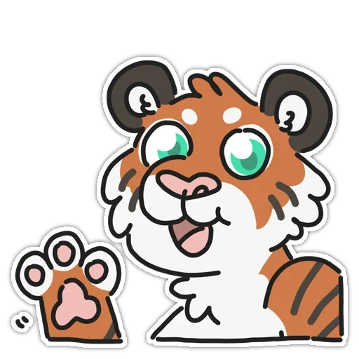 Telegram stikerlari Tiger