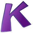 Фиолетовый шрифт emoji 🐈‍⬛